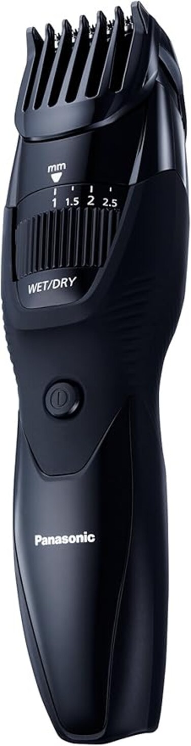 Panasonic ER-GB42 Wet &amp; Dry Electric Beard Trimmer for Men with 20 Cutting Lengths, Standard UK 3 pin Plug, Black, 50 min usage
