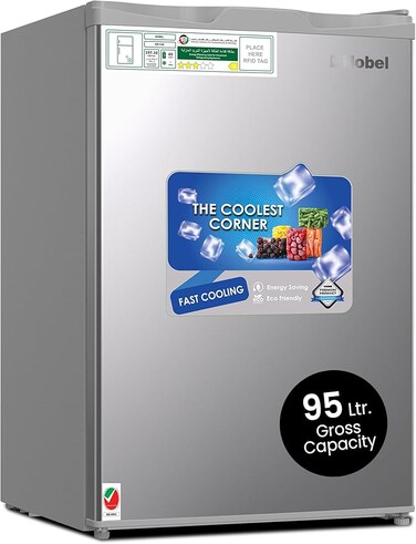 Gross / 69L Net Capacity Refrigerator, Mechanical Control, R600a Refrigerant, Noise Level 40dB, Inside Light, Adjustable Feet, Metal Shelf, Defrost NR110S Silver