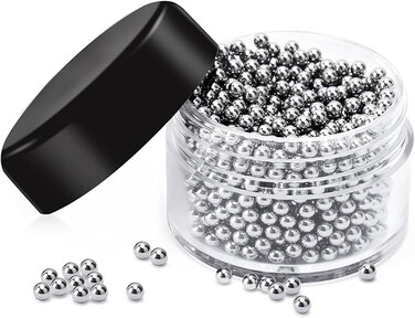 Cleaning Beads for Bottles, Decanter Drinking Bottle, 1000 Balls, Stainless Steel Cleaning Balls for Glass, Oil Bottles, Vase, Carafes, Shisha, Scratch-Free, Effortless Cleaning, Alternative to Bottle