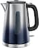 Russell Hobbs Eclipse Electric Kettle Polished, 1.7L Capacity 3000W, Rapid Boil, Perfect Pour Spout, Quiet Boil, Stainless Steel Electric Kettle for Home, and Office Use -25111 (Midnight Blue)