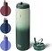 BOTTLE BOTTLE Stainless Steel Water Bottle with Straw Lid and Handle 32 oz Vacuum Insulated Water Bottle for Sports Travel Gym Hiking, Leak-Proof Wide Mouth Water Bottles for Men and Women,green