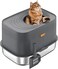 LENND Enclosed Stainless Steel Cat Litter Box，XXL Top Entry Litter Box for Big Cats with Top Entry Extra Large Litter Box for Big Cats Metal Litter Pan Tray with High Wall Sides Enclosure, Non-Stic