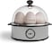 Rapid Egg Cooker: 7 Egg Capacity Electric Egg Cooker for Boiled Eggs, Poached Eggs, Scrambled Eggs, or Omelettes with Auto Shut Off Feature - Silver