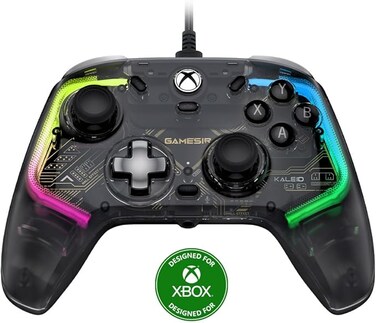 Kaleid Wired Controller for Xbox with Hall Effect Sticks and Analog Triggers