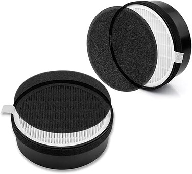 Azonee Replacement Filter for LEVOIT LV-H132 Air Purifier Replacement Filter, H13 True HEPA Filter, High-Efficiency Activated Carbon(2Pack)