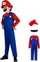 Super Brothers Costume Halloween Cosplay Jumpsuits For Kids and Adults