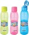 Nayasa Water Bottle 1L Set of 3 Bottles   Fridge Water Bottle - Jolly Assorted Colors (1000 ml)