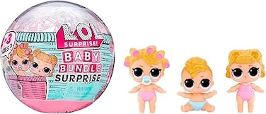 LOL Baby Bundle with Collectible Dolls, Baby Theme, Twins, Triplets, Pets, Water Reveal, 2 or 3 Dolls Included- Great Gift for Girls Age 3+
