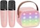Mini Karaoke Machine for Kids Adults, Portable Bluetooth Speaker with 2 Wireless Microphones,18 Pre-Loaded Songs Toys Birthday Gifts for Girls 4, 5, 6, 7, 8+ Years Old Toddler Teens - MULTICOLOR