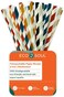 6 MM, 100 Count Biodegradable Multicolor Paper Straws   Disposable Drinking Rainbow Eco-Friendly Compostable Paper Straws   Cocktail Cold Drink Juice Smoothie Non-Bendable Straws (Regular)