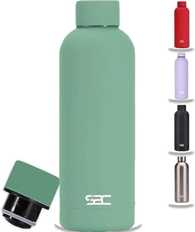 Buy Water Bottle Stainless Steel 500ml - Double Wall insulated Water ...