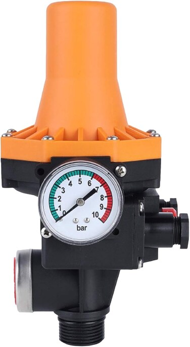 Waterproof Adjustable Water Pump Pressure Controller Automatic Electronic Pressure Switch with Gauge