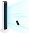 Silent Tower Fan with Remote Control, 7.9m/s Powerful Fan with DC Motor, 26W Energy, 4 Modes 12 Speeds 12H Timer, Advanced Sleep Mode, Front Display, 90&deg; Oscillation