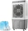 Large Portable Air Conditioners,Strong Wind 5000m&sup3;/h Cooler, 120&deg;Oscillation, Automatic Swing Blade Wide Angle Air Supply,3 Speed 35L Large Capacity Water Tank, Ideal for Room/Office/Outdoor