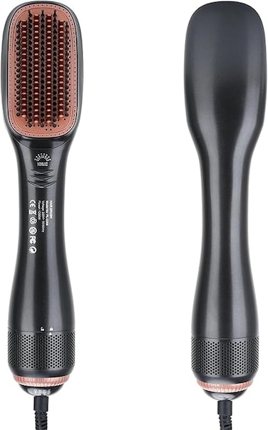 Professional 3-in-1 Hair Dryer Brush &amp; Straightening Brush, One-Step Hair Dryer and Styler, Negative Ion Hair Dryer Brush, Hot Air Brush, Styling, Blow Drying, Softening, Reducing Frizz and Static