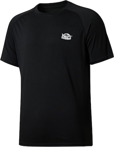 Men's Rashguard Swim Shirt Short Sleeve UPF 50+ Sun Protection Shirt SPF Quick Dry Water Shirt