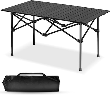 Outdoor Camping Folding Table，Lightweight Folding Table with Aluminum Table Top and Carry Bag, Easy to Carry, Perfect for Outdoor, Picnic, Cooking, Beach, Hiking, Fishing（95&times;57&times;50cm）