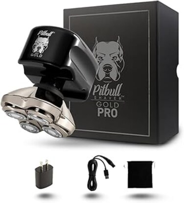 Skull Shaver Pitbull Gold PRO Men&rsquo;s Electric Head and Face Shaver