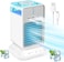 Cordless Portable Air Conditioner Cooling Fan, Rechargeable Air Conditioners, Evaporative Air Conditioner, 3 Win Speeds &amp; 2-8H Timer, Personal Air Cooler with Humidifier for Bedroom Office,3 Mist Mode