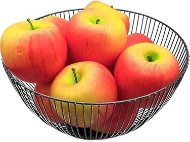 3 Pcs Artificial Red Apples Fruit Decoration, Lifelike Fake Fruits Toy for Home Kitchen Shop Party Decoration Photography Prop etc..
