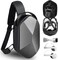 Carrying Travel Case for Oculus Meta Quest 2, Quest 3, Apple Vision Pro Accessories, Expandable Capacity Fixed Storage Controllers and Head Strap and All, Crossbody Sling Backpack