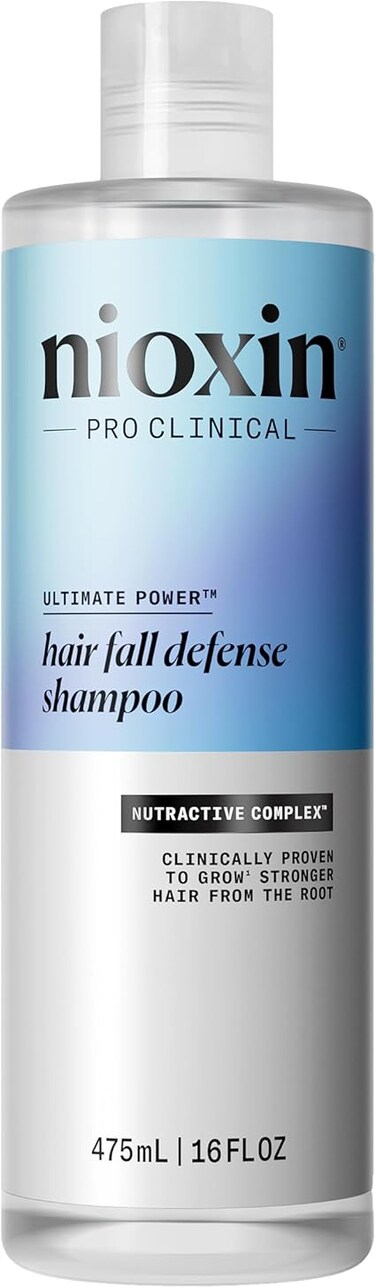 Nioxin Hair Fall Defense Shampoo   Activates Hair Follicles for Visibly Less Hair Loss  With Lauric Acid, Caffeine, Niacinamide and Sandalore  16 Fl Oz