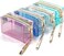 ELECDON 4Pcs Waterproof Cosmetic Bags PVC Transparent Zippered Toiletry Bag with Handle Strap Portable Clear Makeup Bag Pouch for Bathroom, Vacation and Organizing (2)