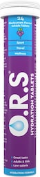 O.R.S Hydration Tablets with Electrolytes, Vegan, Gluten and Lactose Free Formula &ndash; Soluble Sports Hydration Tablets with Natural Blackcurrant Flavour, 24 Tablets