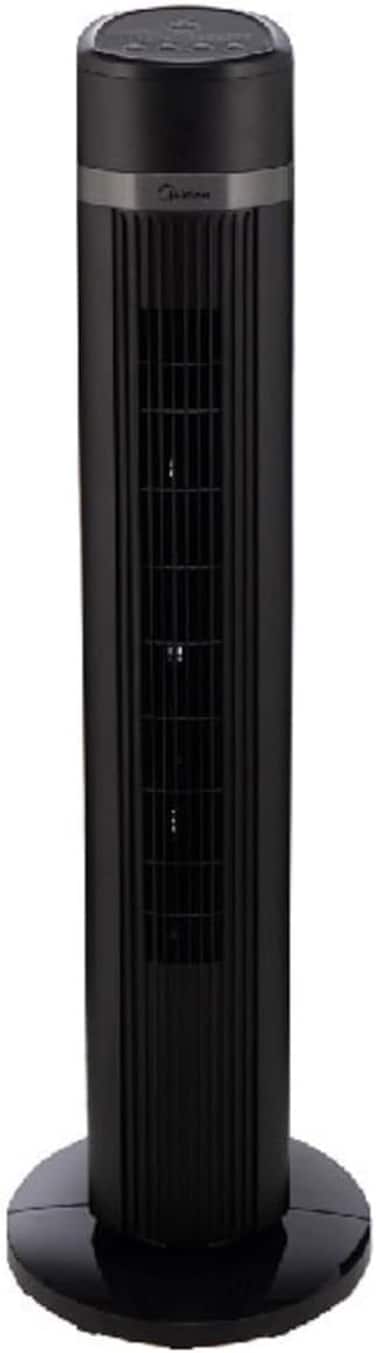 Midea Tower Fan with Multifunction Remote Control, 3 Wind modes-Natural   Slumberous &amp; Normal, Three Dimensional Angle Air Flow, 15 Hours Timer Perfectly Suitable for Home or Office, FZ10-18TRB