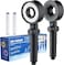 High Pressure Double-sided shower head with SGS certified shower filter   Removes Chlorine &amp; Hard Water For Bathroom &amp; Hair Care,3 shower modes  black Shower Head [Includes 1+1 Filter]