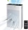 PINREK Air Purifier for Home Large Room and Office, Up to 100㎡, True HEPA Smart Air Filter with PM2.5 Intelligent Air Quality Sensor, Sleep Mode, Timer, Removes 99.97% Pollen, Allergy, Dust, Pet Hair