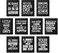 Outus 10 Pieces Inspirational Wall Poster Positive Quote Posters Wall Decor Affirmation Art Posters with 80 Glue Point Dots for Classroom Living Room Office Walls Decorations (Black White,8 x 10 Inch)