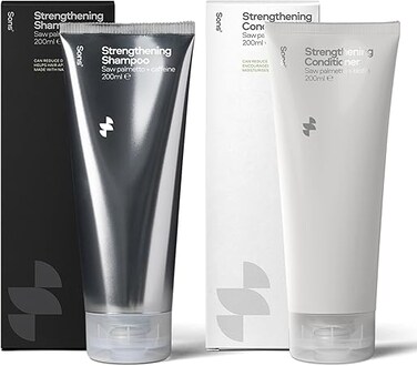 Sons Strengthening Shampoo &amp; Conditioner for Men, DHT Blocking Formula to Promote Hair Growth, Contains Saw Palmetto for Hair Loss and Thinning - 1 Month