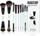 Jessup   Makeup Brushes Set 10pcs, Double Sided, Bright Cyan T500