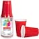 Plastic Party Cups 16oz - Red Plastic Cups Sturdy Red Plastic Party Cups Birthday Party Cups for All Occasions, 475ml Cups - 25pieces