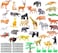 Safari Animals Figures Toys,53 Pcs Small Mini Realistic Safari Zoo Plastic Animals Figures Learning Educational Toy Set,Animal Party Favors zoo animals toys for kids, Forest Animal Cake Toppers