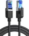 Ethernet Cable 1M Cat 8 Gigabit Network Cord High-Speed 40Gbps 2000MHz RJ45 Internet Cable Braided Double Shielded Ethernet Wire Compatible with Gaming Switch PS4 PS5 PC Router TV Xbox