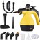 Foloose Steam Cleaner for Home Handheld Steam Cleaner 1000W High Temperature Boost with Brush Heads Measuring Cup for Kitchen Furniture Bathroom Car 360&deg;Rotatig Nozzle can Clean Blind Spots