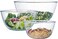 Glass Mixing Bowl Set of 3 for Kitchen, Baking, Prepping, Serving, Cooking 1.1QT, 2.5QT, 4.2QT Large Salad Bowl Set, High Brosilicate Bowl Set, Stackable, Non-toxic, Microwavable, Great Gift