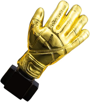Gold Award Trophy Football Match Glove Trophy Goalkeeper Souvenir Home Decoration Soccer Fans Gifts Collections