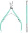 Ejiubas Cuticle Nipper with Cuticle Pusher - Ejiubas Green Cuticle Trimmer Stainless Steel Cuticle Clipper Cutter Nail Cuticle Remover Tools for Fingernails and Toenails