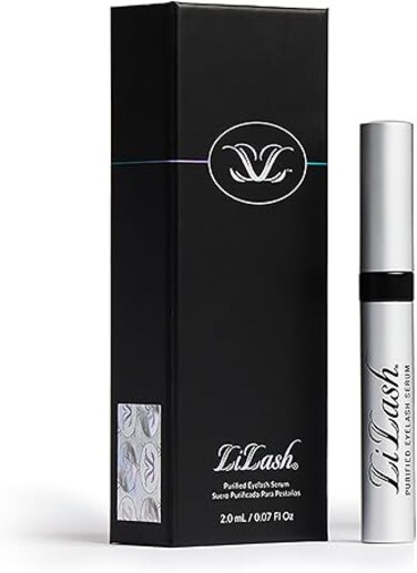 LiLash Purified Eyelash Physician-Formulated Serum for Fuller &amp; Longer Looking Eyelashes Natural Eyelash Enhancer Safe for Sensitive Eyes and Contact Lens Wearer 3-Months Supply, 2ml