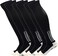 Unisex Adult Grip Soccer Socks for Men Knee Knee soccer socks Black