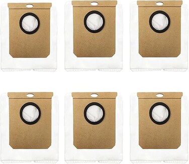 Excefore Replacement Dust Bags for Eufy L50 SES, L60 SES, for Conga Home 10000, 8090 Ultra, 9090 AI, for Haier H9+, Vacuum Cleaner Automatic Airclean Dirt Disposal Bags Accessory Part (6 Packs)