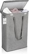 Hermily Large Collapsible Laundry Basket with Waterproof Lining, Dual Handles, and PE Bottom, Foldable Fabric Storage Hamper for Clothes, Ideal for Bathrooms, Bedrooms, Dorms, and Living Rooms