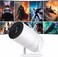 HY300 Pro Ultra Portable Projector 4K WiFi 6 BT 5.2 Upgraded Portable Projector Full HD Supported for Phone/PC/TV/HDMI /PS5 /Laptop Auto Keystone Home Theater 180&deg; Rotation [Built-in App]