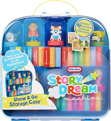 Dream Machine Show &amp; Go Storage Case, Storytime, Books, Audio Play, Character, Carry Case, Gift and Toy for Toddlers and Kids Girls Boys Ages 3+