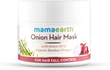 MAMAEARTH Onion Hair Mask For Hair Fall Control, 200 Ml