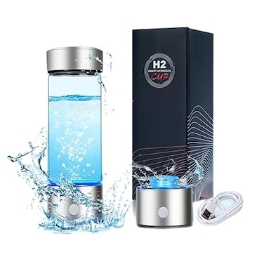 Upgrade Hydrogen Water Bottle Generator - Advanced SPE/PEM Technology, 1600 ppb Hydrogen in 3 Minutes, 14OZ Large Capacity, Stylish Design, Health Gift for Family &amp; Friends
