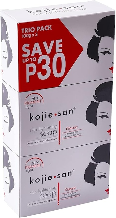 Kojie San   Lightening Soap   With Kojic acid   Skin brightening   Mild   3 x 100 g